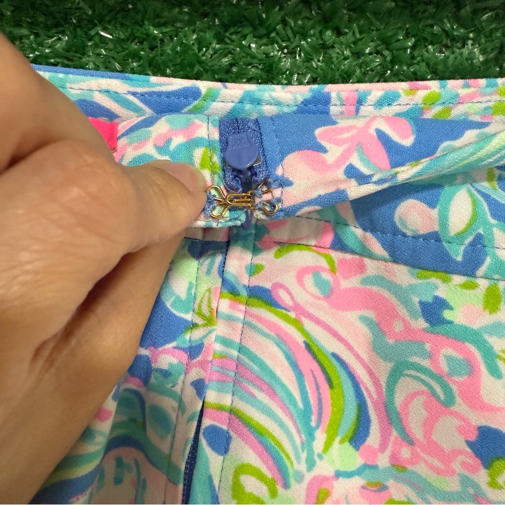 Lilly Pulitzer Jonas Skort Floral Dream Team Print Hampton Vacation Beach - Picture 7 of 10